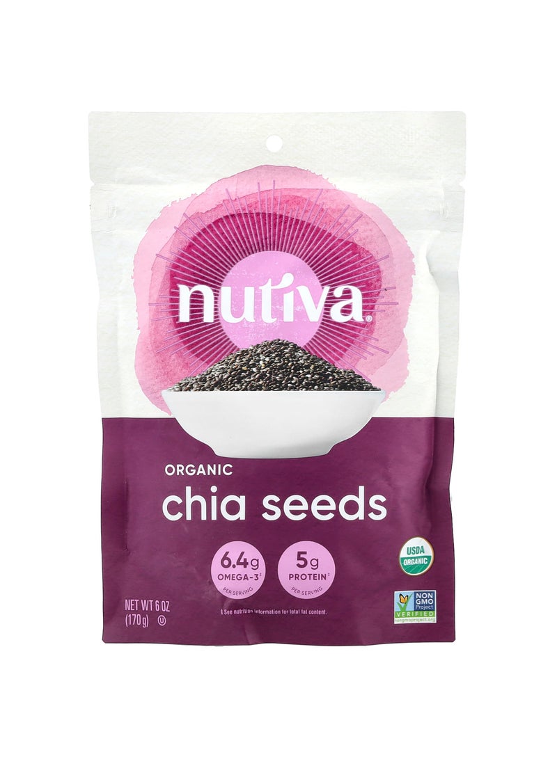 Organic Chia Seeds, 6 oz (170 g)